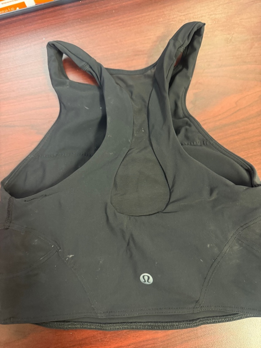 lululemon athletica Black Racerback Sports Tank Top